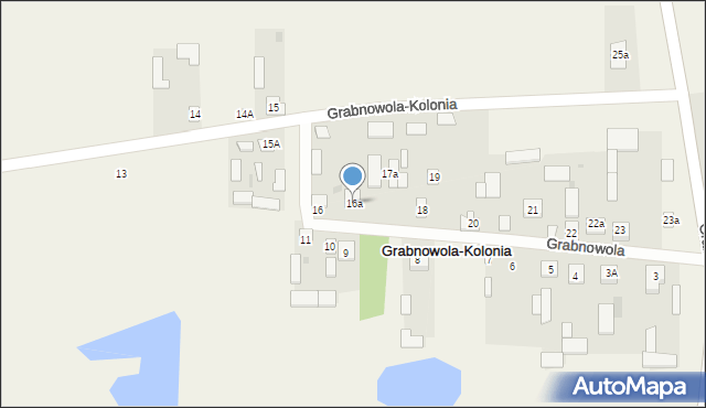 Grabnowola-Kolonia, Grabnowola-Kolonia, 16a, mapa Grabnowola-Kolonia