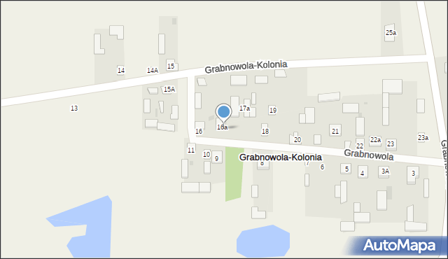 Grabnowola-Kolonia, Grabnowola-Kolonia, 17, mapa Grabnowola-Kolonia