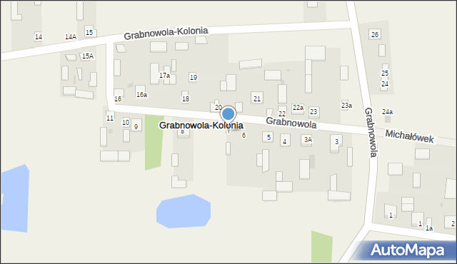 Grabnowola-Kolonia, Grabnowola-Kolonia, 7, mapa Grabnowola-Kolonia