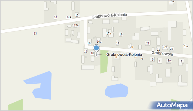 Grabnowola-Kolonia, Grabnowola-Kolonia, 9, mapa Grabnowola-Kolonia