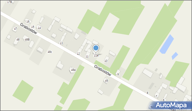 Grabostów, Grabostów, 11a, mapa Grabostów