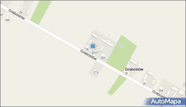 Grabostów, Grabostów, 27, mapa Grabostów