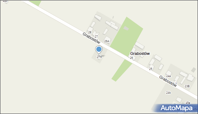 Grabostów, Grabostów, 27b, mapa Grabostów