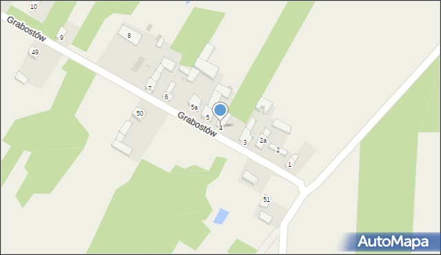 Grabostów, Grabostów, 4, mapa Grabostów