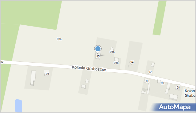 Grabostów, Grabostów, 95, mapa Grabostów