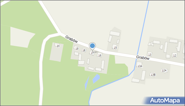 Grabów, Grabów, 17, mapa Grabów