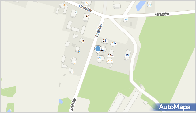 Grabów, Grabów, 21/2, mapa Grabów