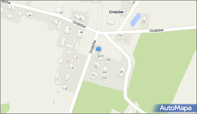 Grabów, Grabów, 23, mapa Grabów