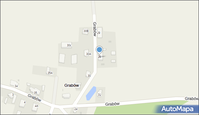 Grabów, Grabów, 28/1, mapa Grabów