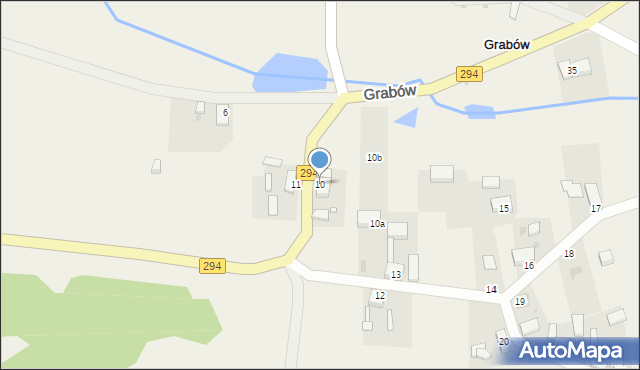 Grabów, Grabów, 10, mapa Grabów