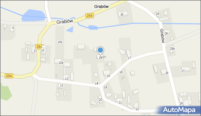 Grabów, Grabów, 15, mapa Grabów