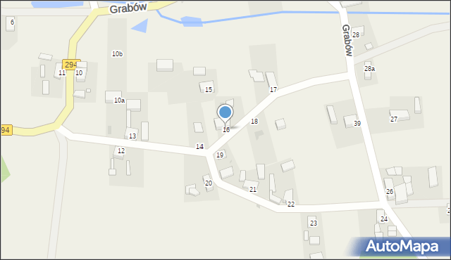 Grabów, Grabów, 16, mapa Grabów