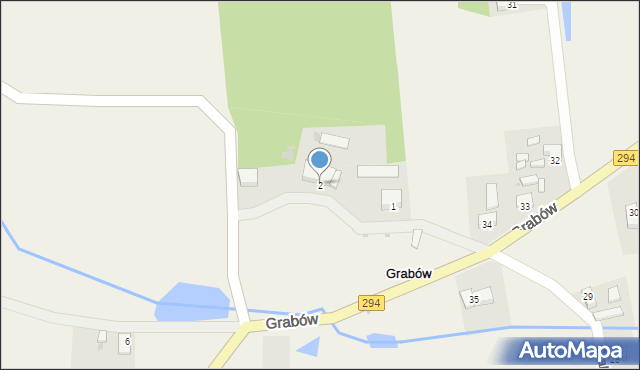 Grabów, Grabów, 2, mapa Grabów