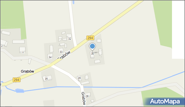 Grabów, Grabów, 30, mapa Grabów