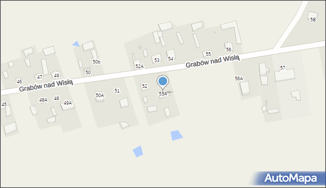 Grabów nad Wisłą, Grabów nad Wisłą, 53A, mapa Grabów nad Wisłą