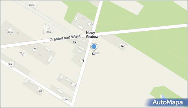 Grabów nad Wisłą, Grabów nad Wisłą, 82A, mapa Grabów nad Wisłą