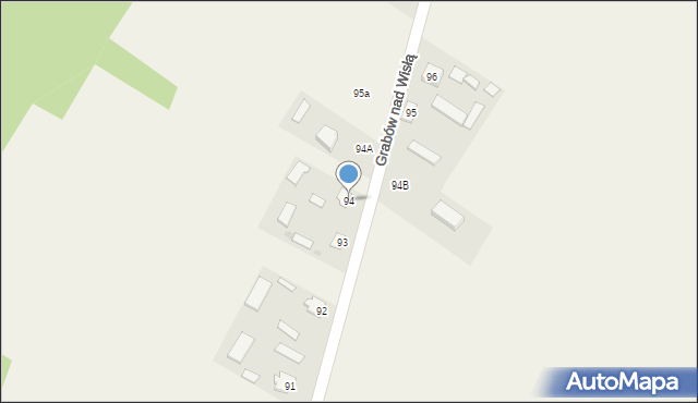 Grabów nad Wisłą, Grabów nad Wisłą, 94, mapa Grabów nad Wisłą