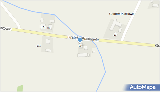 Grabów-Pustkowie, Grabów-Pustkowie, 19, mapa Grabów-Pustkowie
