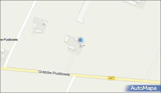 Grabów-Pustkowie, Grabów-Pustkowie, 22, mapa Grabów-Pustkowie