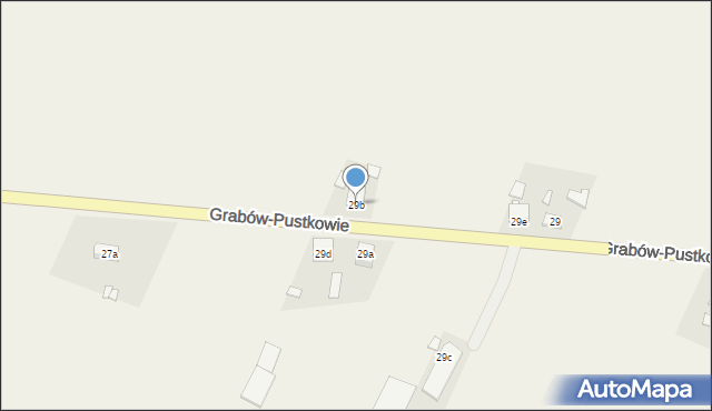 Grabów-Pustkowie, Grabów-Pustkowie, 29b, mapa Grabów-Pustkowie