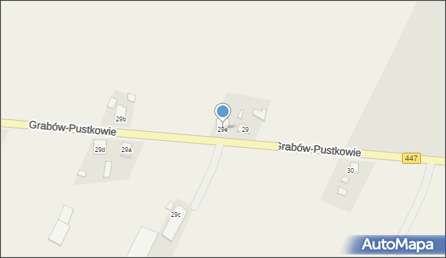 Grabów-Pustkowie, Grabów-Pustkowie, 29e, mapa Grabów-Pustkowie