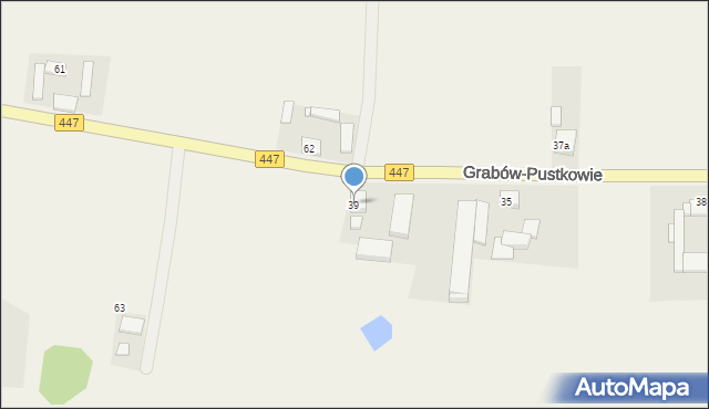 Grabów-Pustkowie, Grabów-Pustkowie, 39, mapa Grabów-Pustkowie