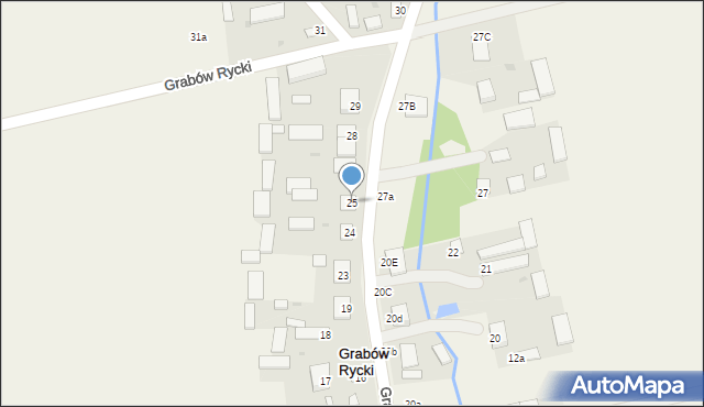 Grabów Rycki, Grabów Rycki, 25, mapa Grabów Rycki