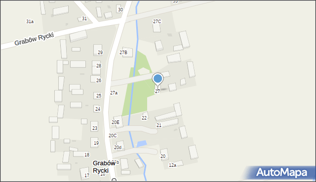 Grabów Rycki, Grabów Rycki, 27, mapa Grabów Rycki