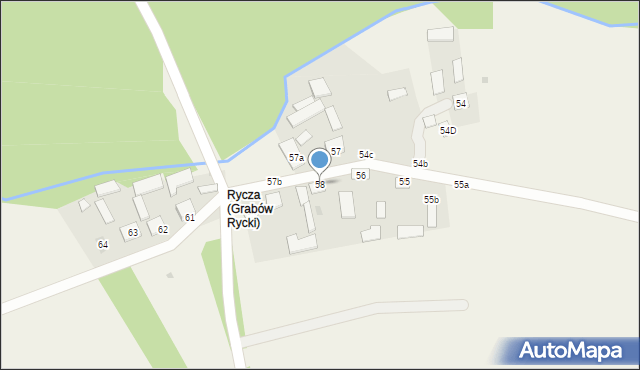 Grabów Rycki, Grabów Rycki, 58, mapa Grabów Rycki