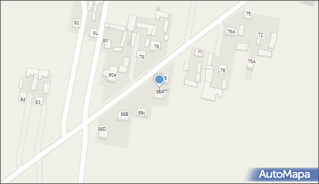 Grabów Szlachecki, Grabów Szlachecki, 98A, mapa Grabów Szlachecki