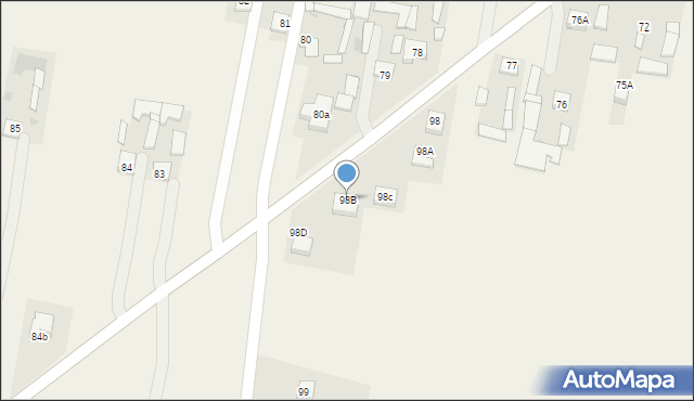 Grabów Szlachecki, Grabów Szlachecki, 98B, mapa Grabów Szlachecki