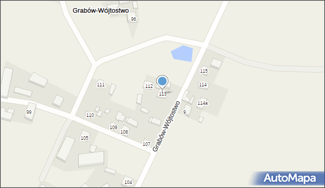 Grabów-Wójtostwo, Grabów-Wójtostwo, 113, mapa Grabów-Wójtostwo