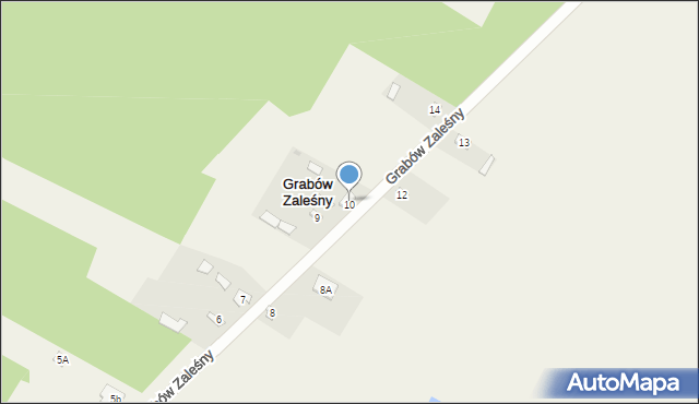 Grabów Zaleśny, Grabów Zaleśny, 11, mapa Grabów Zaleśny