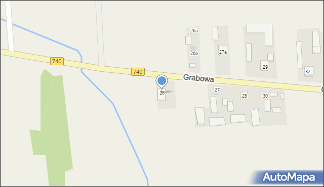 Grabowa, Grabowa, 26, mapa Grabowa