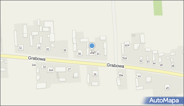 Grabowa, Grabowa, 40a, mapa Grabowa