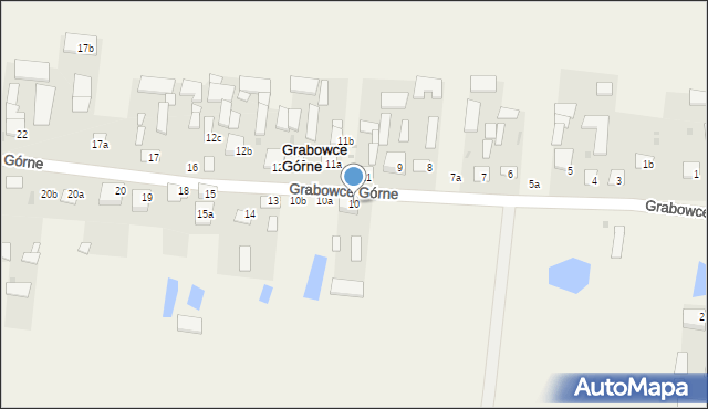 Grabowce Górne, Grabowce Górne, 10, mapa Grabowce Górne