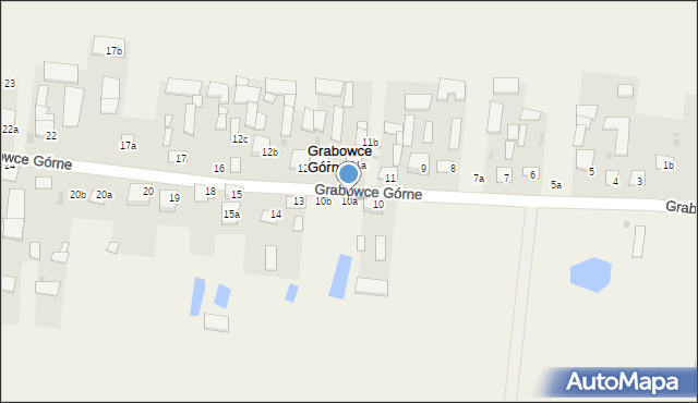 Grabowce Górne, Grabowce Górne, 10a, mapa Grabowce Górne