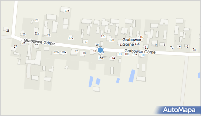 Grabowce Górne, Grabowce Górne, 15a, mapa Grabowce Górne