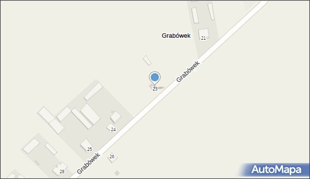 Grabówek, Grabówek, 23, mapa Grabówek