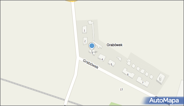 Grabówek, Grabówek, 3, mapa Grabówek