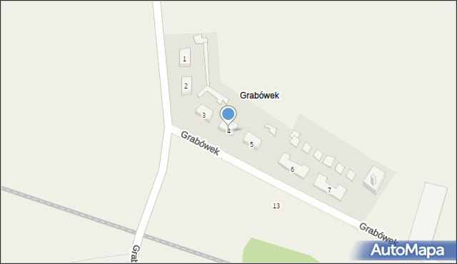Grabówek, Grabówek, 4, mapa Grabówek