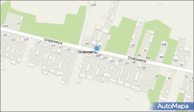 Grabowica, Grabowica, 106, mapa Grabowica
