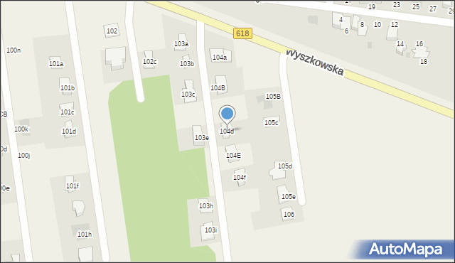 Grabówiec, Grabówiec, 104d, mapa Grabówiec