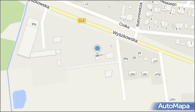 Grabówiec, Grabówiec, 86f, mapa Grabówiec