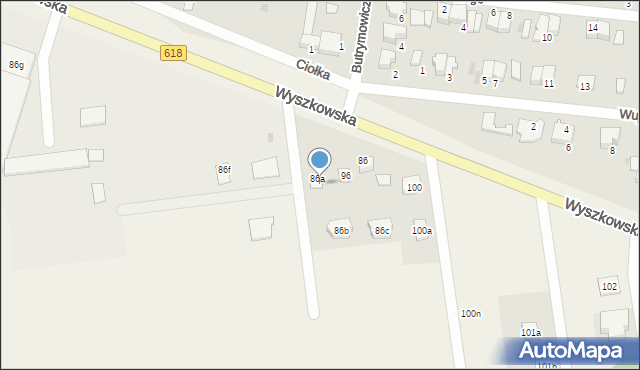 Grabówiec, Grabówiec, 96a, mapa Grabówiec