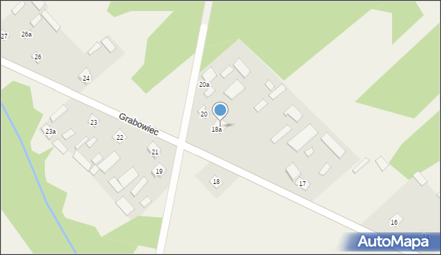 Grabowiec, Grabowiec, 19a, mapa Grabowiec