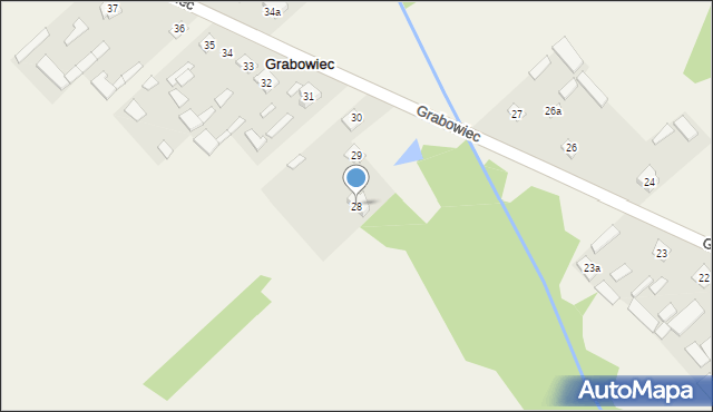 Grabowiec, Grabowiec, 28, mapa Grabowiec