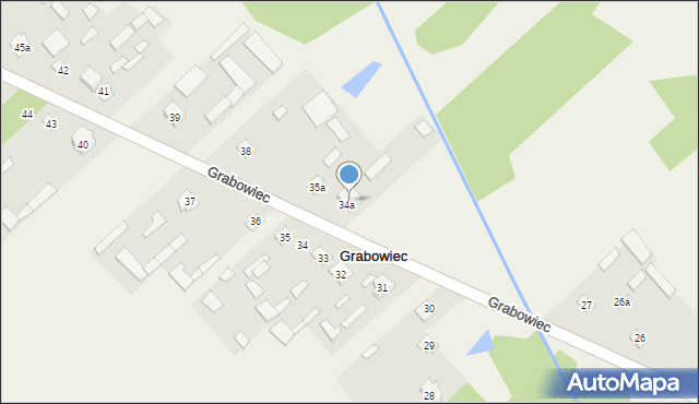 Grabowiec, Grabowiec, 34b, mapa Grabowiec