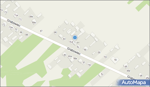 Grabowiec, Grabowiec, 61b, mapa Grabowiec