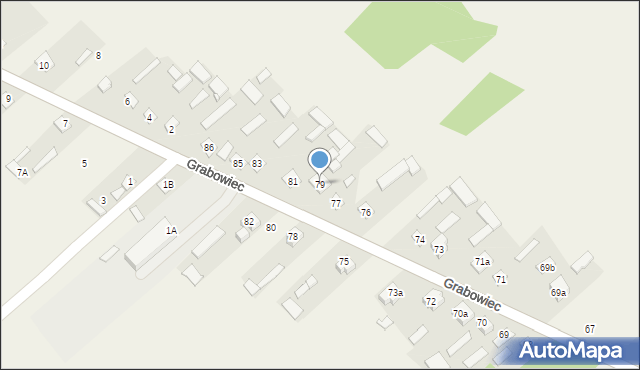 Grabowiec, Grabowiec, 79, mapa Grabowiec